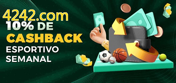 10% de bônus de cashback na 4242.com
